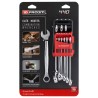 Facom 10-Piece Combination Spanner Set, 8 to 19 mm, Chrome Vanadium Steel 440.JP10PB