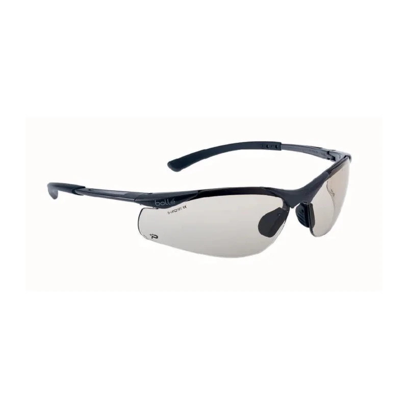 Bolle Safety CONTOUR II Safety Glasses Chemical Resistant Cold Resistant Anti-Scratch Anti-Fog Coating PSSCONT-C10
