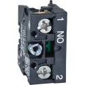 Schneider Electric Harmony Series Contact Block 600V 10A Screw Terminal 1 NO ZB2BE201
