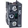 Schneider Electric Harmony Series Contact Block 600V 10A Screw Terminal 1 NO ZB2BE201