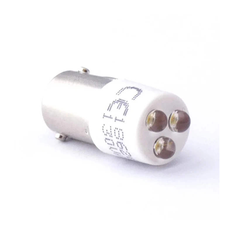 CML Innovative Technologies White Indicator Lamp 230V AC BA9 Base 10mm Diameter 900mcd 1862623W3A