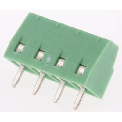 Phoenix Contact MKDS 1/4-3.81 Series PCB Terminal Block, 4-Contact, 3.81 mm Pitch, Through Hole, Vertical Screw 1727036