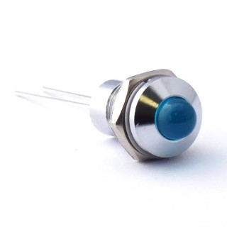 CML Innovative Technologies LED Prominent Panel Indicator Blue 8 mm Mount Hole, Lead Terminal 19040007