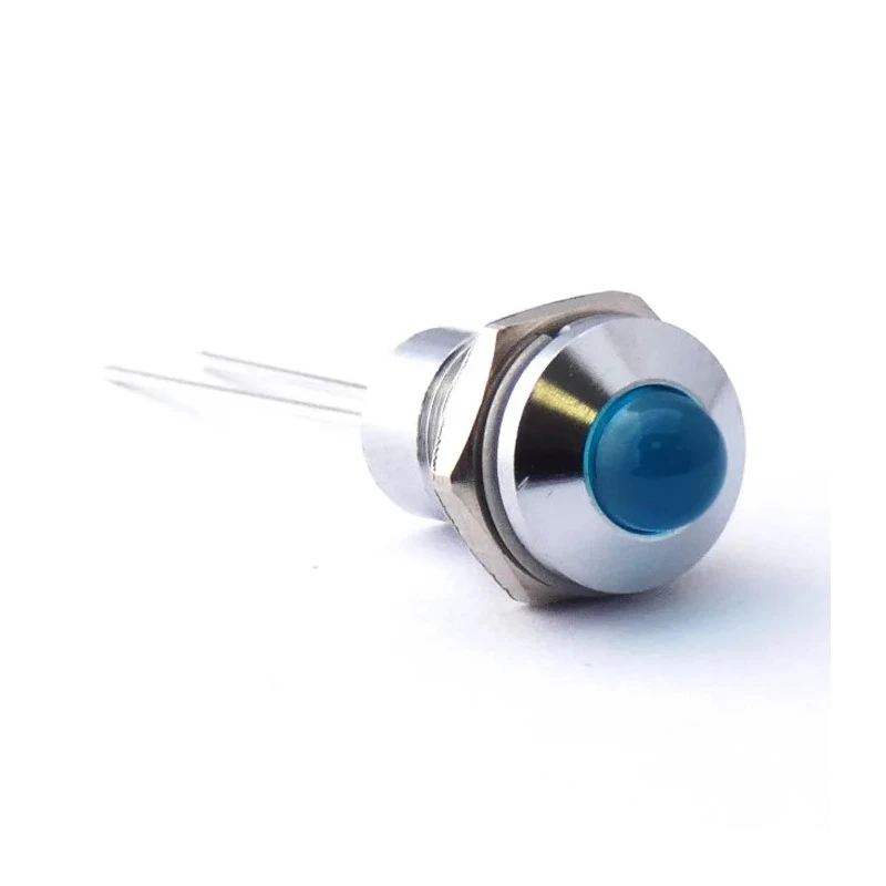CML Innovative Technologies LED Prominent Panel Indicator Blue 8 mm Mount Hole, Lead Terminal 19040007