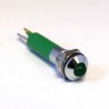 CML Innovative Technologies LED Prominent Panel Indicator, Green, 8 mm Mount Hole, Tab Termination, IP67, 24V 19040351