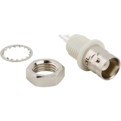 Amphenol RF Coaxial Connector Panel Mount Female BNC 50 Ω Straight Body Solder Cup 031-10-RFX