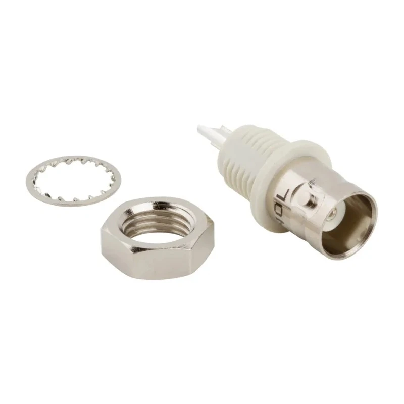Amphenol RF Coaxial Connector Panel Mount Female BNC 50 Ω Straight Body Solder Cup 031-10-RFX