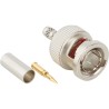 Amphenol RF 112521 Series Coaxial Connector Cable Male BNC, 75 Ω, Straight Body Crimp 112521