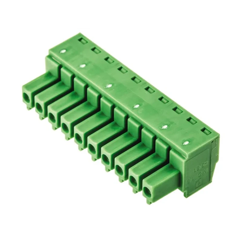Phoenix Contact MC 1.5/10-ST-3.81 Series Pluggable Terminal Block 10-Contact 3.81 mm Pitch 1 Row 160V 8A 1803659