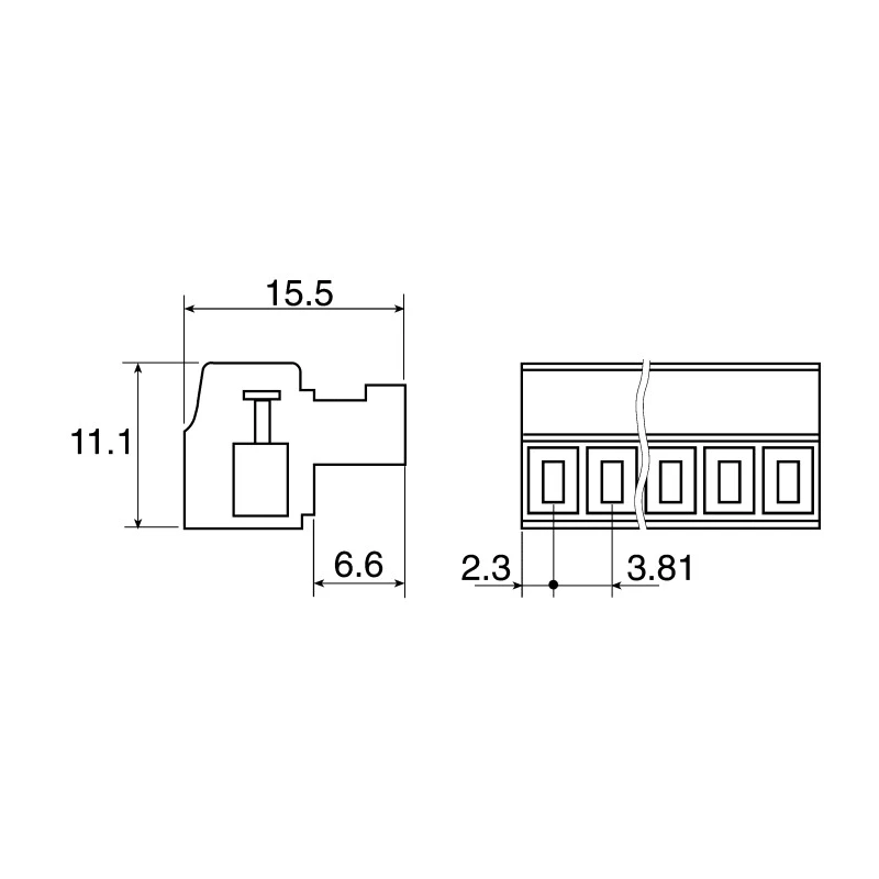 Phoenix Contact MC 1.5/10-ST-3.81 Series Pluggable Terminal Block 10-Contact 3.81 mm Pitch 1 Row 160V 8A 1803659