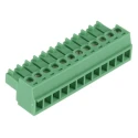 Phoenix Contact Pluggable Terminal Block MC 1.5/12-ST-3.81 Series, 12-Contact, 3.81 mm Pitch, 8A Current, 1 Row 1803675