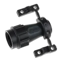 Souriau Sunbank by Eaton Circular Connector Backshell, UTGSize 10 Straight, Plastic Housing, Black, 40mm Length UTG10AC