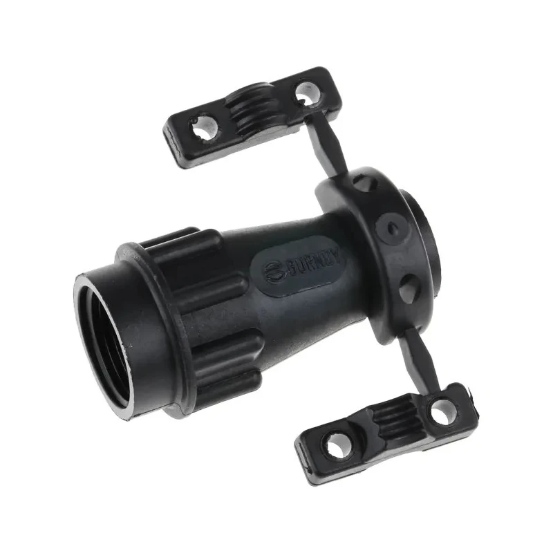 Souriau Sunbank by Eaton Circular Connector Backshell, UTGSize 10 Straight, Plastic Housing, Black, 40mm Length UTG10AC