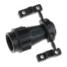 Souriau Sunbank by Eaton Circular Connector Backshell, UTGSize 10 Straight, Plastic Housing, Black, 40mm Length UTG10AC