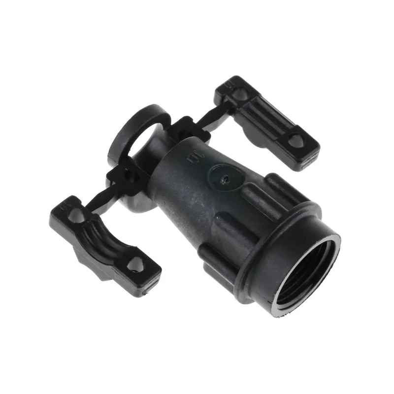 Souriau Sunbank by Eaton Circular Connector Backshell, UTGSize 10 Straight, Plastic Housing, Black, 40mm Length UTG10AC