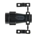 Souriau Sunbank by Eaton Circular Connector Backshell, UTGSize 10 Straight, Plastic Housing, Black, 40mm Length UTG10AC