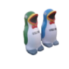 FRP Coloured Penguin Shaped Dustbin