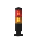 RS PRO Red Amber Signal Tower 2 Lights 24V AC/DC Screw Mount No Sounder Component 220-5034
