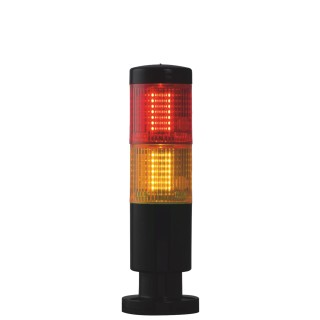 RS PRO Red Amber Signal Tower 2 Lights 24V AC/DC Screw Mount No Sounder Component 220-5034