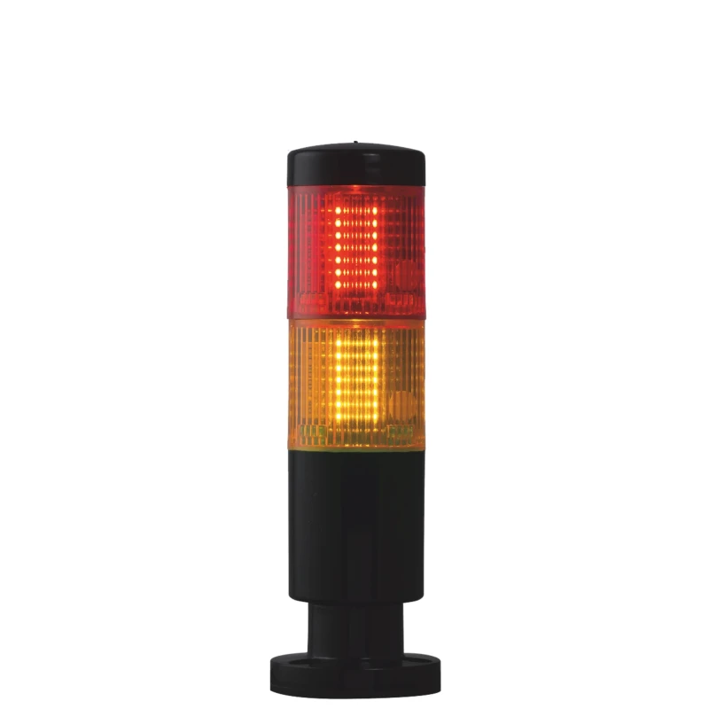 RS PRO Red Amber Signal Tower 2 Lights 24V AC/DC Screw Mount No Sounder Component 220-5034