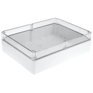 Fibox Grey Silver Lid Polycarbonate Enclosure IP66, IP67, IK08 87mm x 300mm x 230mm 