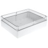 Fibox Grey Silver Lid Polycarbonate Enclosure IP66, IP67, IK08 87mm x 300mm x 230mm