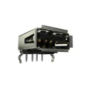 Amphenol Communications Solutions Right Angle Surface Mount Female 4 Port USB Type A USB Connector USB 2.0 UE27AC54100