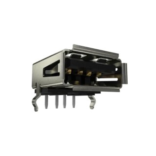 Amphenol Communications Solutions Right Angle Surface Mount Female 4 Port USB Type A USB Connector USB 2.0 UE27AC54100