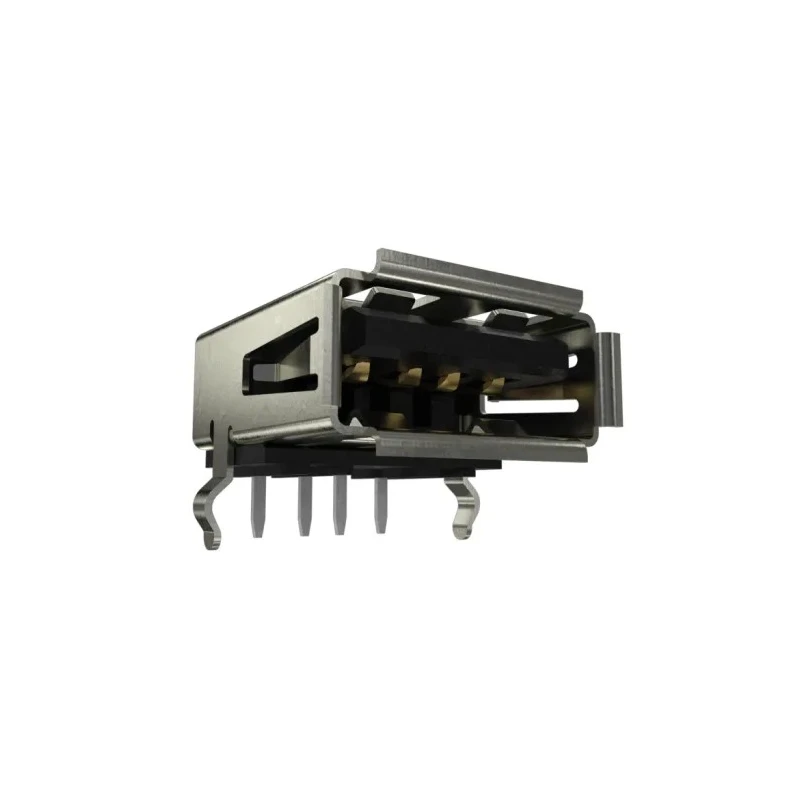 Amphenol Communications Solutions Right Angle Surface Mount Female 4 Port USB Type A USB Connector USB 2.0 UE27AC54100