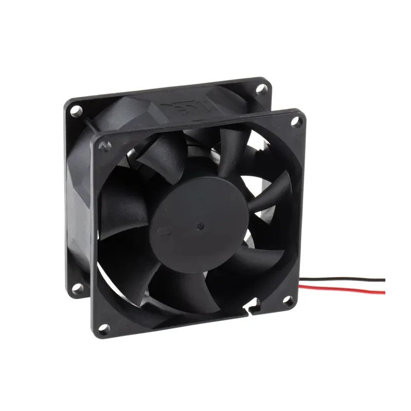Sunon PMD Series High Pressure 24V DC Axial Fan 143 m³/h Air Flow 9.6 W Power 400 mA Current 80x80x38 mm PMD2408PMB1-A(2).GN