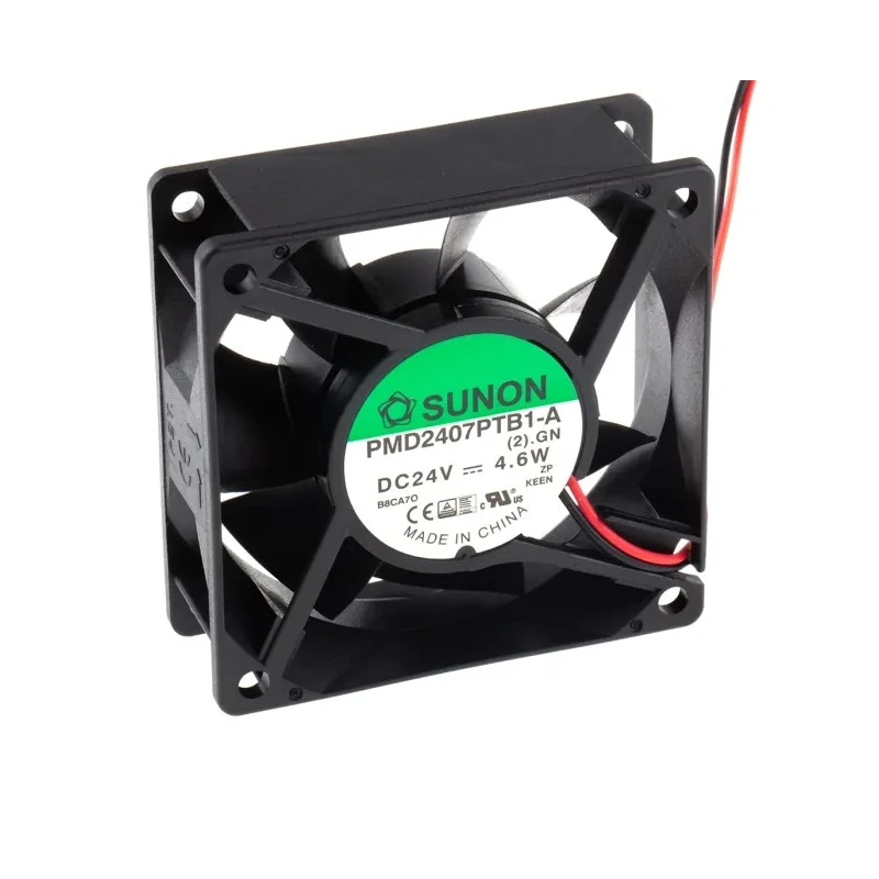 Sunon PMD Series High Pressure DC Axial Fan 24V DC, 4.6 W, 5100 RPM, 83.3 m³/h, 70 mm Frame PMD2407PTB1-A(2).GN