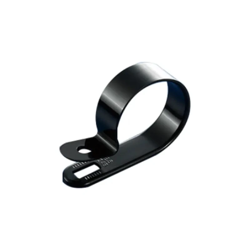 RS PRO 9.5 mm ID Black Polyamide 66 P-Clip 220-9403