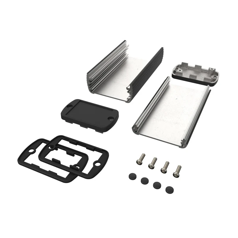Bopla Aluminium Black Lid General Purpose Enclosure IP65 32 mm x 57 mm x 32 mm 84066100.HMT1 ABPH 600-0100