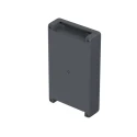 Bopla Bocube Alu Series Aluminium General Purpose Enclosure with Grey Lid, IP66 IP68 IP69 Protection, IK09 Impact 00166324