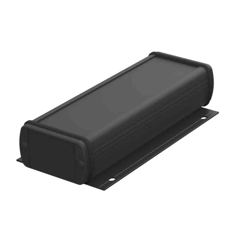 Bopla Aluminium General Purpose Enclosure Flanged Alubos Series Black Lid IP65 32x57x150 mm 84306150.HMT1 ABPH 600-0150 WL