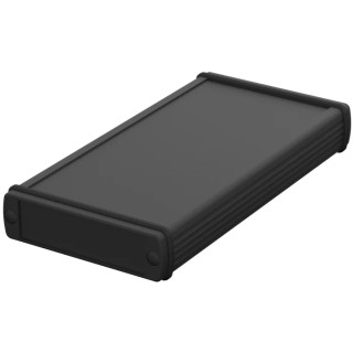 Bopla Aluminium General Purpose Enclosure Alubos (Set) Series Black Lid IP65 22 mm x 82 mm x 150 84826150.HMT1 ABPH 820-0150