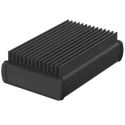 Bopla Aluminium General Purpose Enclosure Alubos Series Black Black Lid IP65 32mm x 106mm x 84510150.HMT1 ABPH 1000-0150 K