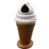 FRP Ice Cream Dustbin 25-30 ltr