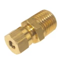 RS PRO Brass BSPT Tapered Series Compression Fitting for Thermocouple or PRT Probe 220-9482