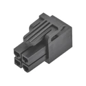 Molex 172708 Male Crimp Connector Housing, 16 Contacts, 4.2 mm Pitch, 2 Row Straight 172708-1016