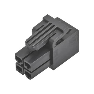 Molex 172708 Male Crimp Connector Housing, 16 Contacts, 4.2 mm Pitch, 2 Row Straight 172708-1016