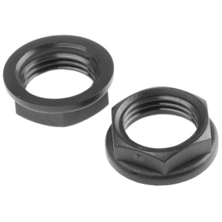 RS PRO Black Polyamide 6 Cable Gland Locknut, M16 Thread 127-259