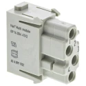 HARTING Heavy Duty Power Connector Module 1.5A 50V HAN Modular Series Female 4 Contacts 09140044512