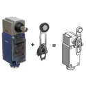 Telemecanique Sensors XC2J Series Roller Lever Limit Switch, 1 CO Contact, IP65/IP657, Metal Housing, 500V XC2J