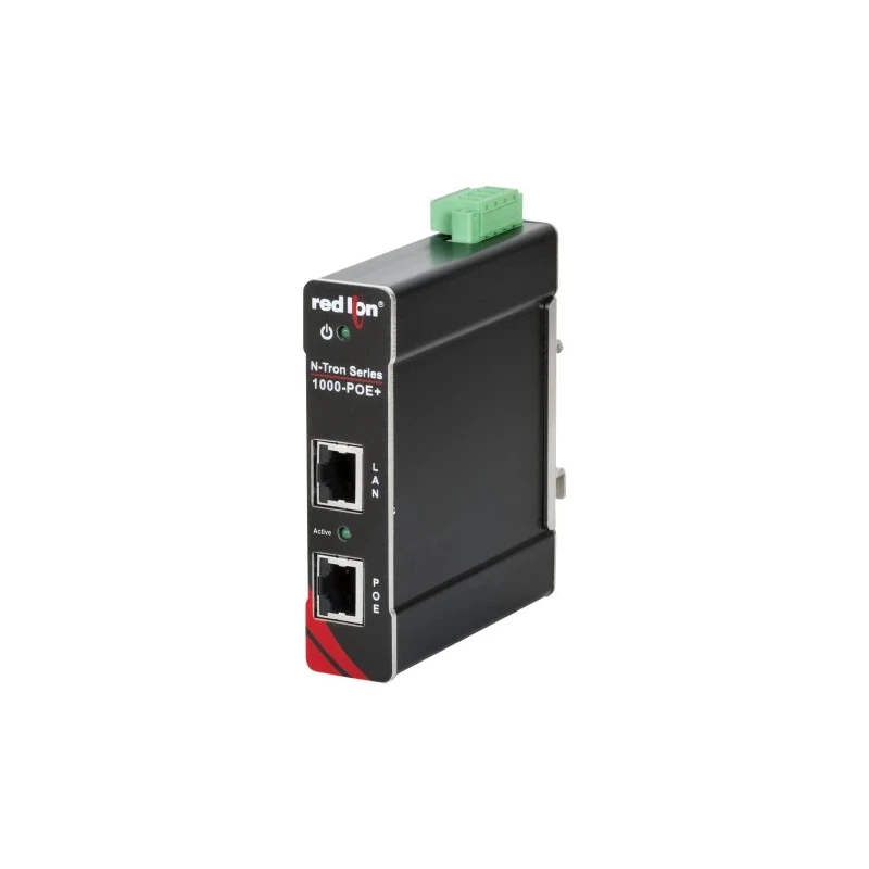 N-Tron 1 Port PoE Injector 10V dc, 30 V dc Input, 30 W Power, 54V dc Output, 24 A Output Current 1000-POE+