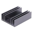Fischer Elektronik Heatsink for Silicon Wafers 11.5 mm Height 37.5 mm Length 29 mm Width Black Anodised SK0937,5TO220