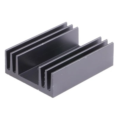 Fischer Elektronik Heatsink for Silicon Wafers 11.5 mm Height 37.5 mm Length 29 mm Width Black Anodised SK0937,5TO220