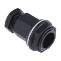 RS PRO Black Plastic Cable Gland M20 Thread, 4 mm Min. to 7 mm Max. Cable Diameter, IP55, LSF Material 127-647
