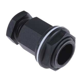 RS PRO Black Plastic Cable Gland M20 Thread, 4 mm Min. to 7 mm Max. Cable Diameter, IP55, LSF Material 127-647
