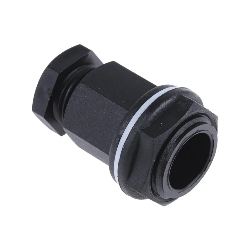 RS PRO Black Plastic Cable Gland M20 Thread, 4 mm Min. to 7 mm Max. Cable Diameter, IP55, LSF Material 127-647